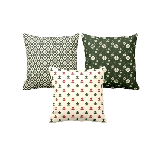 Yaya Cafe Christmas Gifts Cushion Covers House Decoration 12 x 12 inches Set of 3 - Splendid Dazzling