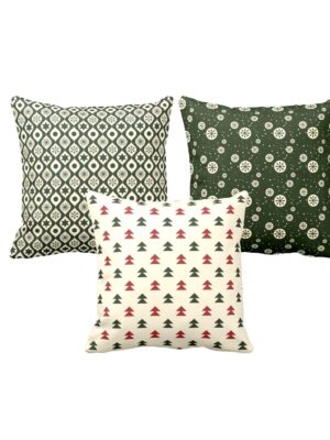 Christmas Gifts Cushion Covers House Decoration 24 x 24 inches Set of 3 - Splendid Dazzling