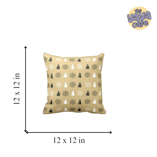 Christmas Gifts Cushion Covers House Decoration 12 x 12 inches Set of 3 - Snowflakes Tree Snowman