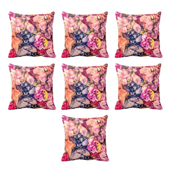 Alluring Floral Flowers Cushion Cover Set of 7 20X20 inches