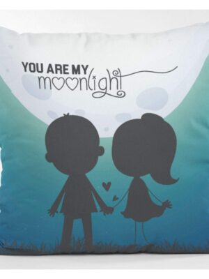 Valentine Gifts for Girlfriend Wife Cushion Cover You are My Moonlight Throw Pillow - 20 x 20 inches