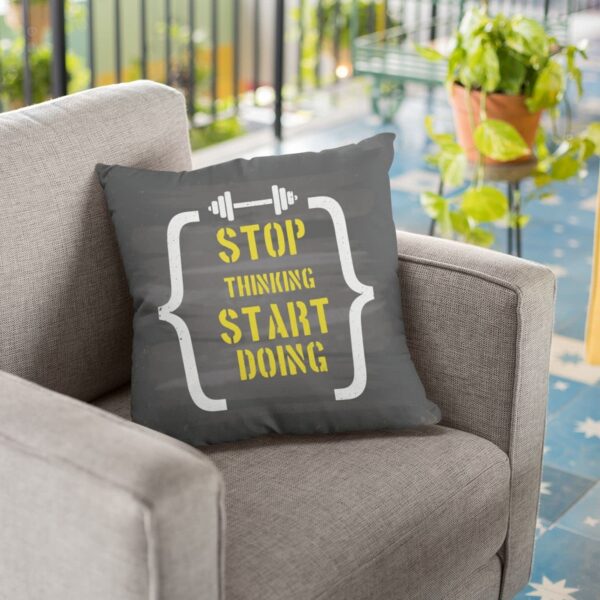Motivational Quotess Only Good Vibes Cushion with Filler 12X12 inches