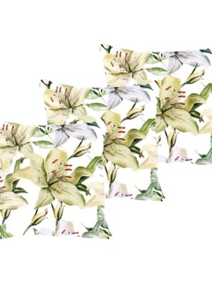 Gorgeous Floral Flowers Cushion Cover Set of 3 16X16 inches
