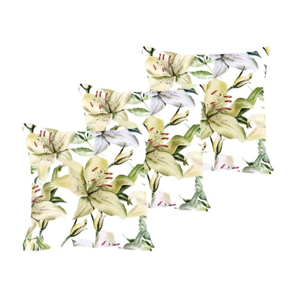 Gorgeous Floral Flowers Cushion Cover Set of 3 16X16 inches