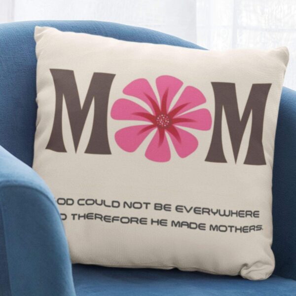 Blessed with Mom Gifts for Mom Cushion with Filler 12x12 inches