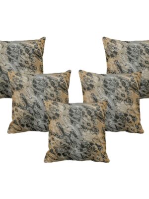 Sulchritudinous Abstract Cushion Cover Set of 5 16X16 inches