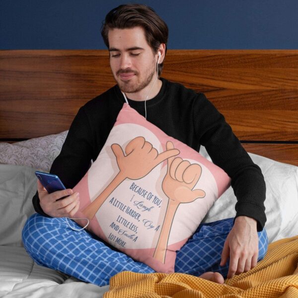 TheYaYaCafe Friendship Day Friends Cushion (with Filler)