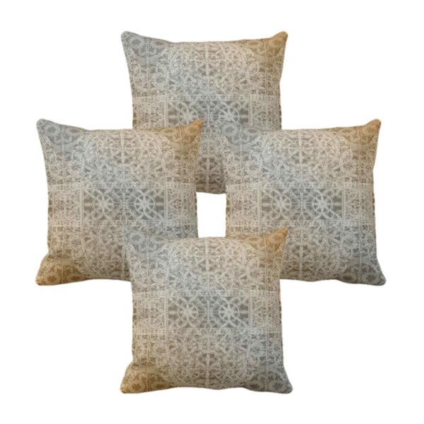 Attractively Perfectly Abstract Cushion Cover Set of 4 20X20 inches