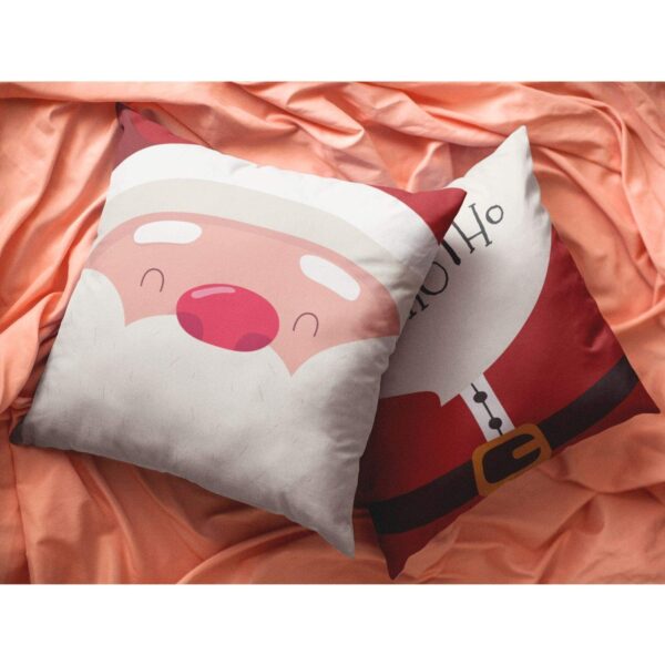 Christmas Gifts Cushion Covers House Decoration 12 x 12 inches Set of 2 - Ho Ho Ho Santa Claus Snowman
