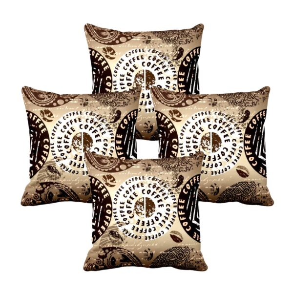Coffee Beans Cushion Cover Set of 4 12X12 inches
