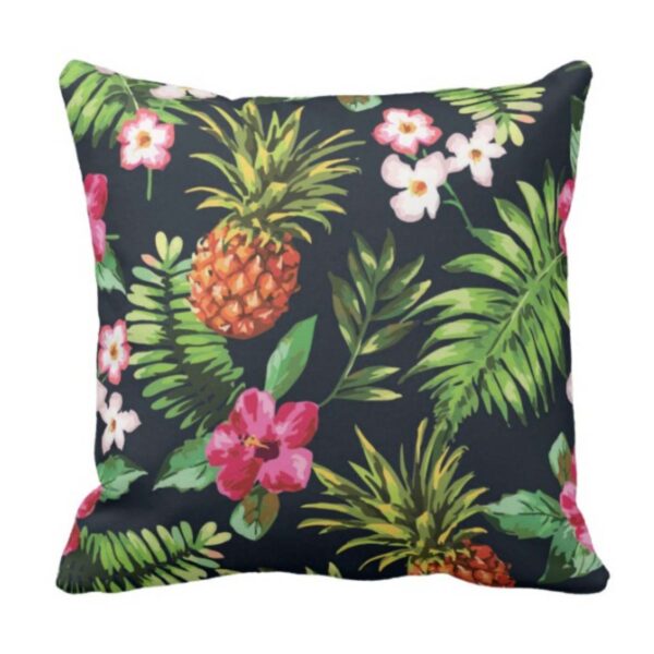 Tropical Floral Flowers Cushion Cover 20X20 inches