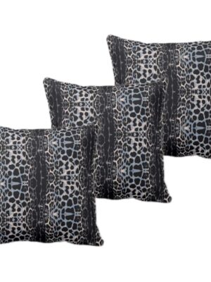 Delightful Animal Pattern Cushion Cover Set of 3 24x24 inches