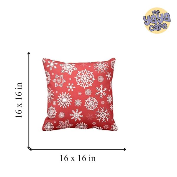Christmas Gifts Cushion Covers House Decoration 16x16 inches Set of 2 - Xmas Snowflakes Snowman