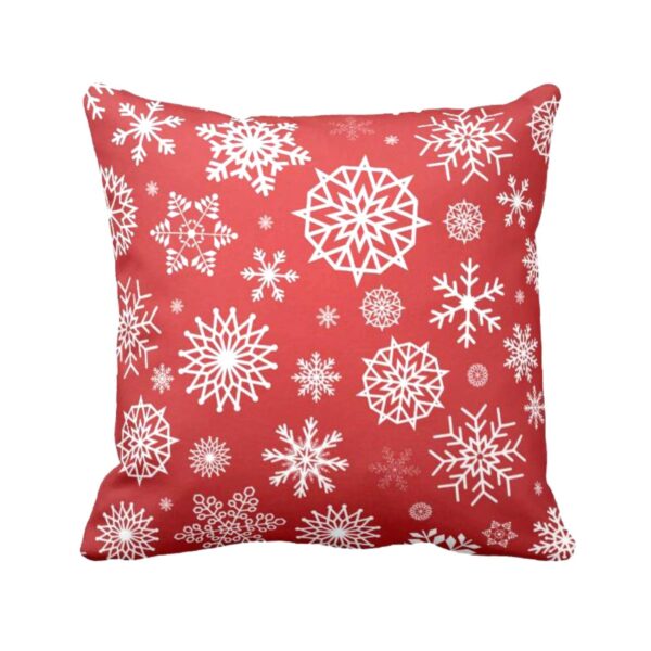 Christmas Gifts Cushion Covers House Decoration 20 x 20 inches - Xmas Snowflakes Snowman