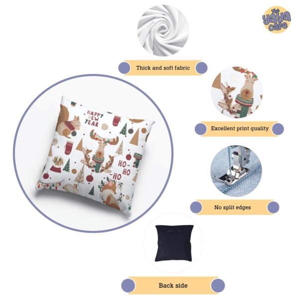 Christmas Gifts Cushion Covers House Decoration 16x16 inches Set of 2 - Xmas Snowflakes Snowman