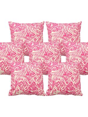 Handsomely Abstract Cushion Cover Set of 7 24X24 inches