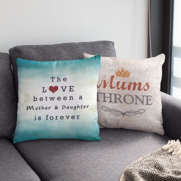 from Daughter Love Forever Reversible Cushion Covers 16x16 inches for Mother Birthday