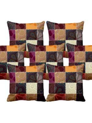 Gorgeous Abstract Cushion Cover Set of 7 16X16 inches