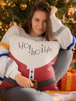 Christmas Gifts Cushion Covers House Decoration 20 x 20 inches - Ho Ho Ho Santa Claus Snowman