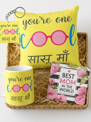 Cool Sasu Maa Mug Cushion Coaster Gift Set of 3 – Mother in Law Gift