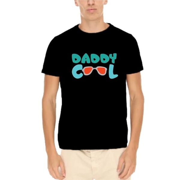 Fathers Day Daddy Cool Mens T-Shirt Cotton